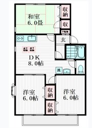 クレストラメールの物件間取画像